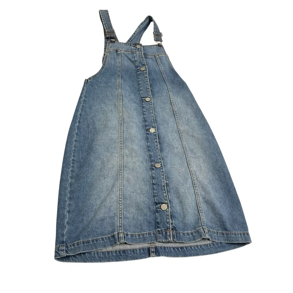 Gap Denim Denim Jumper Overall Dress Girls XXL Country Western Cowgril Casual